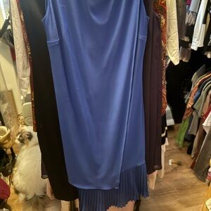 Elegant High Low Blue Dress